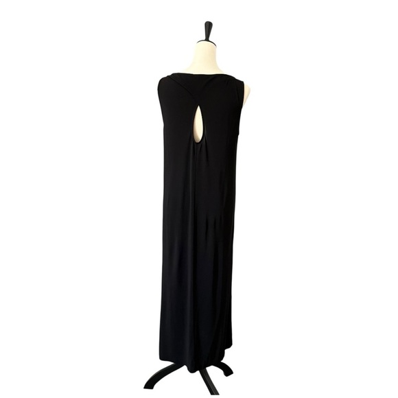 COS Black Sleeveless Keyhole Back Stretch Jersey Relaxed Fit Maxi Dress Small - Picture 10 of 15